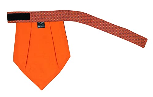 Image of formal cravat set for men with pocket square Men's Cravat Necktie, Self Design Microfiber Dark Multi color Free Size