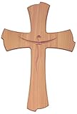 wandkreuz holz weiß DESIGN: Modernes schönes Kreuz aus natürlicher Buche. Die Jesus Figur ist aufwendig aus dem Holz ausgestanzt