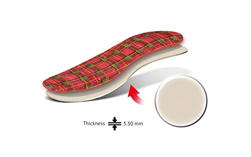 6 pares de plantillas para zapatos Tartan para hombre y mujer miniatura 7