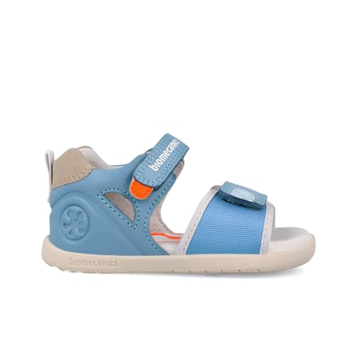 Sandales urbaines grises pour enfant Biomecanics en cuir de qualité