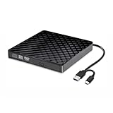 Chargement: plateaux Akfldms Lecteur Optique Externe Slim 2 en 1 USB 3.0 Type C DVD RW CD Writer Drive Burner Reader Player pour Ordinateur Portable et PC de Bureau.
