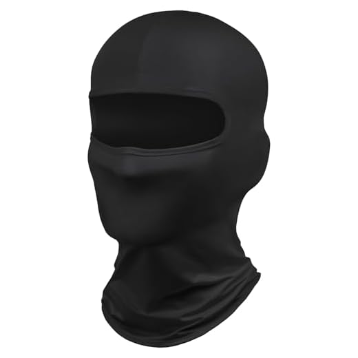 DiULi Cagoule Balaclava Été Protection UV Anti-Transpiration Respirant pour Moto Running Cyclisme Randonnée Hommes & Femmes élastique Taille Universelle(Noir)