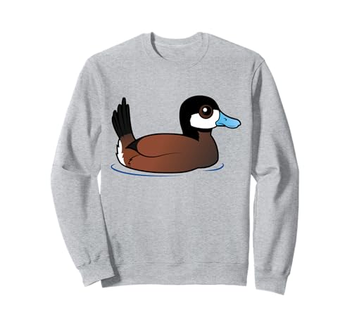 Cute Cartoon Ruddy Duck Birdorable Waterfowl Species Sweatshirt