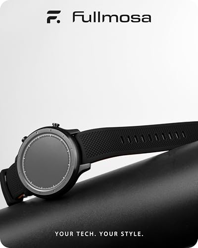 Fullmosa 22mm 20mm 24mm Silicone Watch Bands No Gaps Compatible for Samsung Galaxy Watch 7 6 5 4 3,Galaxy Watch 46mm 42mm,Suunto 9/9 Baro/9 Titanium,Fossil,Seiko,Citizen [Watch NOT Included]