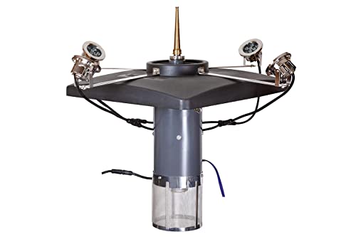 Scott Aerator Color Changing Residential Outdoor Fountain LED Light Set for Fountains & Display Aerators | Three Bulb Color Changing LED Light Kit with 100 Ft Electric Cord (Fountain not Included)
