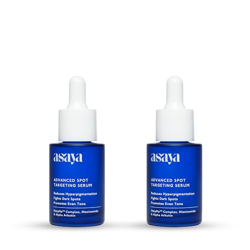 Image of Asaya Advanced Spot Targeting Serum with MelaMe Complex, 5% Niacinamide & 2% Alpha Arbutin | Pigmentation Serum for Dark Spots, Uneven Tone & Radiant Skin | Pack of 2