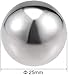 XYWHPGV 25mm Dia 304 Stainless Steel Hollow Cap Ball Spheres for Handrail Stair Newel Post 16pcs(00134 6dfe9 2b802 75505 d2439 b4992