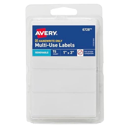 21+ Creative Drawer Organization Ideas for a Clutter-Free Home 6 Avery Multi-Use Removable Labels, 1" x 3", White, Non-Printable, 72 Blank Labels Total (6728)