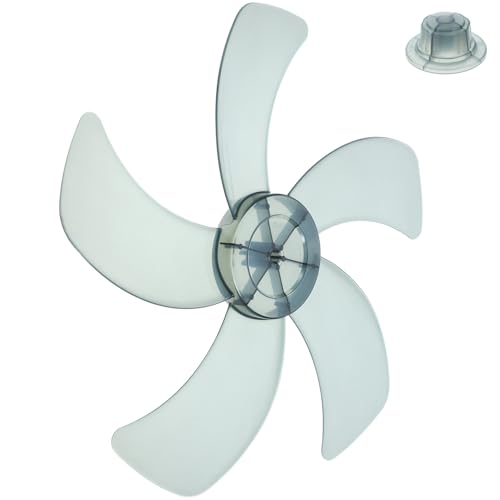 Alipis Aspas De Ventilador De Pie Cinco Hojas Aspas De Ventilador Universales De Plástico De 14 Pulgadas Hojas De Repuesto Transparentes Para Pieza De Reparación De Ventilador De