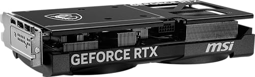 Image of msi Gaming RTX 5070 12G Ventus 2X OC Black Graphics Card (12GB GDDR7, 192-bit, Extreme Performance: 2542 MHz, DisplayPort x3 2.1a, HDMI 2.1b, NVIDIA Blackwell Architecture)