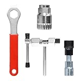 【Kit di Riparazione Completo】: Questo kit di riparazione per biciclette tutto-in-uno include un estrattore di catena, uno strumento per il movimento centrale, un estrattore di pedivelle e una chiave per pedivelle, progettati per aiutarti a rimuovere, installare e riparare facilmente i componenti essenziali della bicicletta. Perfetto per meccanici fai-da-te, appassionati di ciclismo e negozi di riparazione biciclette professionali.