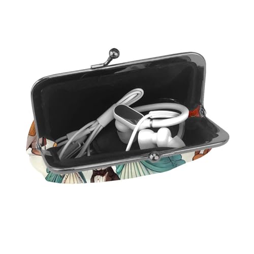 Pu Leather Buckle Coin Purse Aristocratic-Rabbits Girls Kiss-Lock Change Purse Wallets4