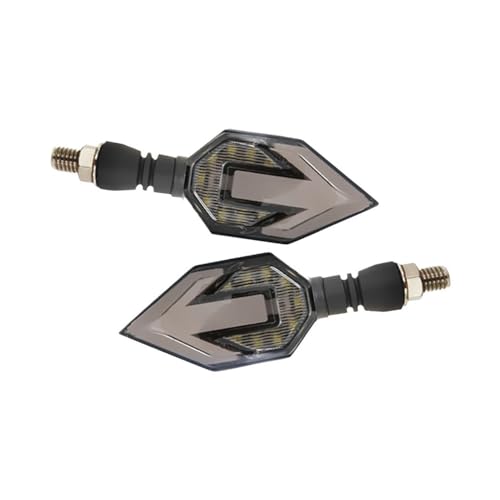 Clignotants LED pour moto momt bicolores rouge et jaune avec flèche directionnelle 2 pièces