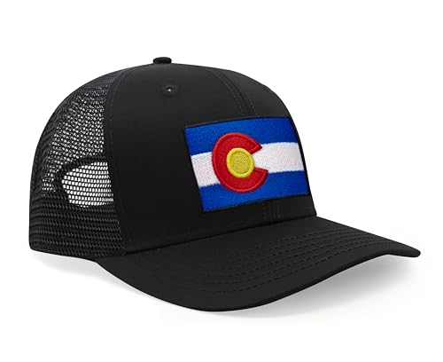 Image of International Tie State Hat for Men and Women, Adjustable Snapback Trucker Baseball Cap with Embroidered Patch