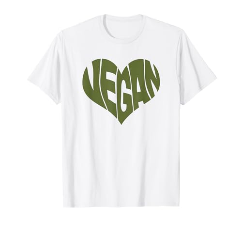 Vegan Saying Heart Shape Design / Promote Plant Based Diet T-Shirt