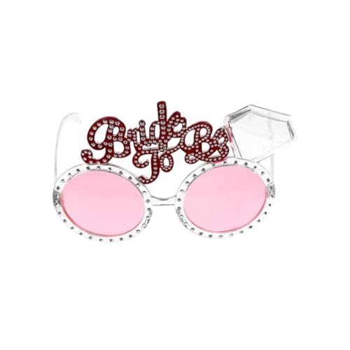 Image of Wanna Party Bride and Groom Eyeglasses, Sunglasses for Bachelor, Bachelorette and Bridal Shower Decorations, Photo Props, 2pcs