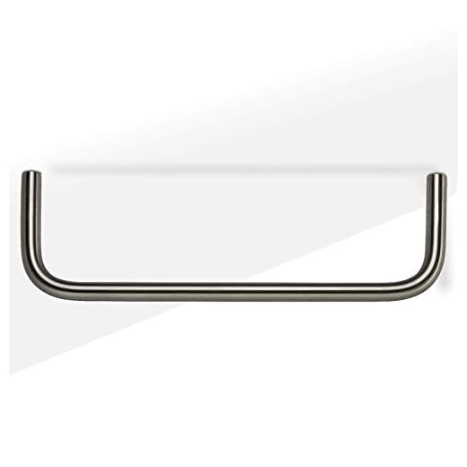 Garderobenstange Norma II 730 mm Ø 12 mm echt Edelstahl gebürstet U-Form Kleiderschrankstange von SO-TECH®