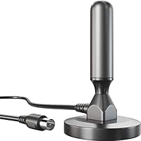 KabelDirekt – Cavo Antenna DVB-T2 HD/DVB-T, ricezione digitale, piedino magnetico, cavo da 3m, Versione massiccia, ricevitori DVBT2/DVB-T