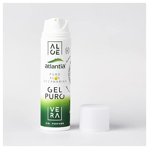Atlantia Gel Puro de Aloe Vera | Aloe Vera Ecológico | Procedente de las Islas Canarias | Aloe Vera en Gel Bio | Gel 100% Aloe Vera Cicatrizante | 75 ml