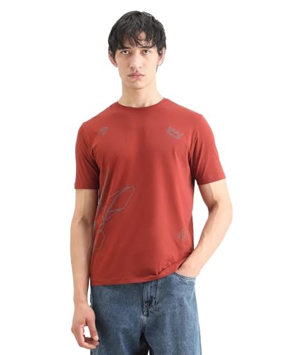 Image of Rare Rabbit Regular fit Plain t-Shirt