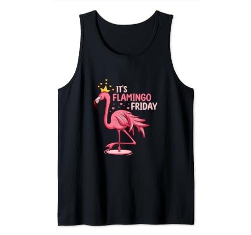 Divertido flamenco rosa lindo amante de los pájaros It's Flamingo Friday Camiseta sin Mangas
