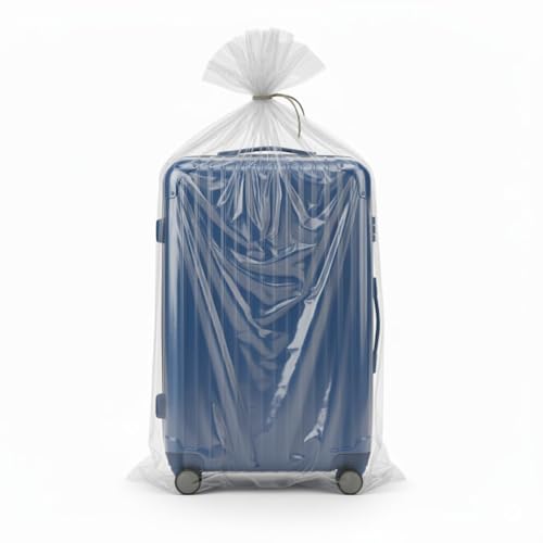 Image of VETAS Transparent LDPE Bags 30x50 Inch, Heavy Duty Waterproof Dustproof Storage Cover for Luggage, Suitcase, Mattress, Trolley, Furniture & Household Items (Pack of 5)