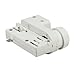 Produktbild 3 Phasen Adapter Universal - passend für EUTRAC oder GLOBAL für Schienenstrahler Stromschiene - GA69 (weiß)