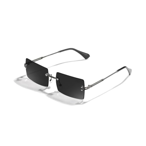 Image of SAM AND MARSHALL HARPER Eyeglass I Light Weight Frames I Rectangle Shape I Sheet Metal Frames I Prescription Friendly I Men & Women
