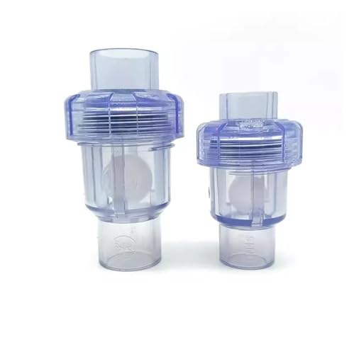 Válvula de retención de bola UPVC vertical blanca de 20mm de diámetro para tubería 6