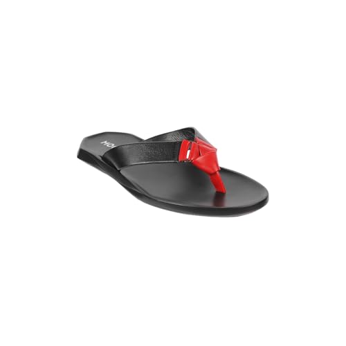 Image of Mochi Men Leather Dual-Tone Slip-On Casual Slippers (16-998)