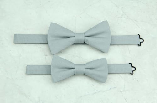 Image of Mens Solid Linen Ties - Slim Pattern Necktie for Men Wedding Groomsmen