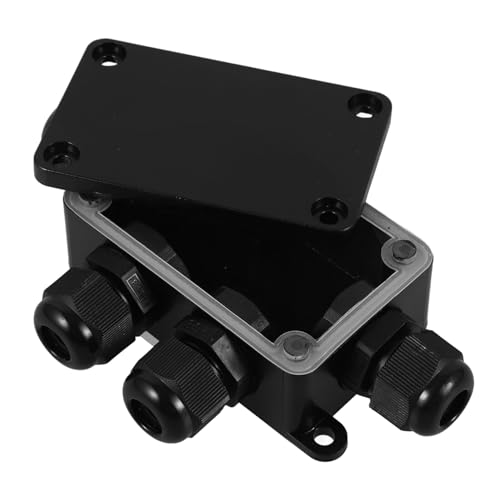Happyyami 防水屋外電気接続ボックス 耐候性 軽量コンパクト 電源延長コード保護 屋内外対応 電気配線保護ケース