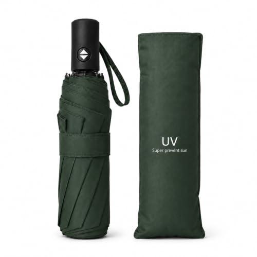Image of Qshare Umbrella for Rain Compact 3 Fold with Small Travel-Friendly Design and Stylish Portable Use for Women and Daily Outdoor Protection
