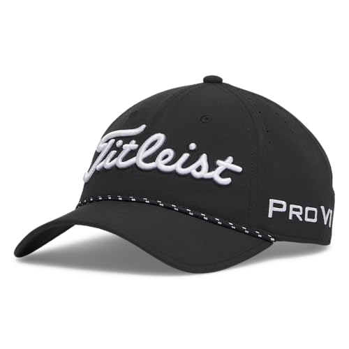 Titleist Tour Breezer Golf Cap Black/White Adjustable