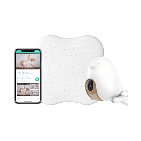 Cubo AI Set Sécurité Sommeil - Caméra Vision Nocturne 1080p HD Babyphone Intelligent avec 3 Supports et Pad de Détection Sommeil | I.A Proactive, Détection des Micro-mouvements Cover