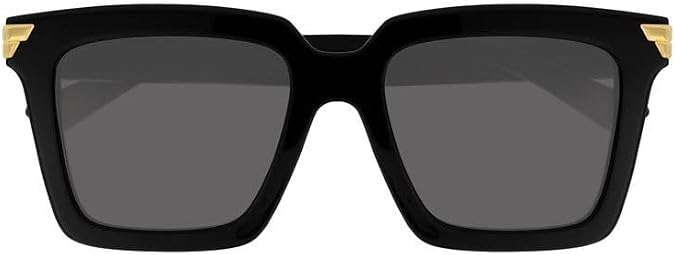 Bottega Veneta Square Sunglasses BV1005S 001 Black/Gold 53mm 1005