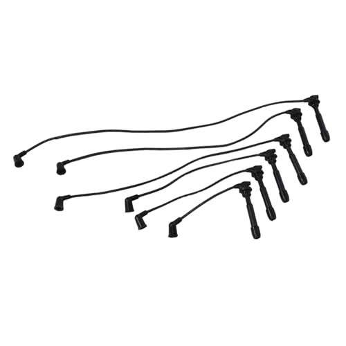 Juego de bobina de encendido y cables para bujías de coche (6 piezas)