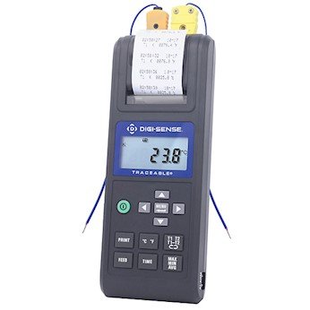 Cole-Parmer Printing Thermohygrometer, °F/C