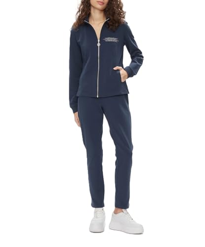 Combinaison d'été en coton Liu Jo TA4260 strass bleu marine taille XXL