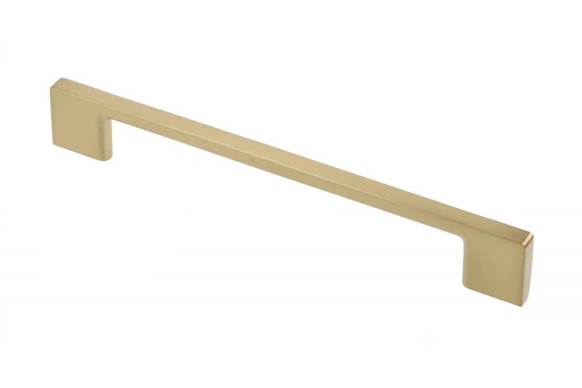 Gtv Golden Brass Pull Handle Slim Line Kitchen Cabinet Handle Furniture Drawer Cabinet Wardrobe Of (, 256Mm Hole Centre)
