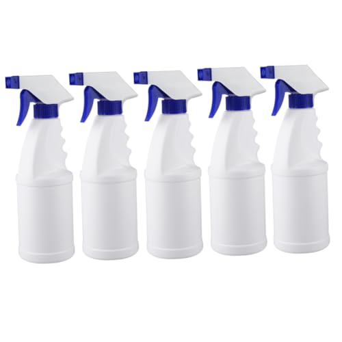 TOPPERFUN 5 piezas Botellas de Spray Vacías Hdpe Pulverizador de Agua Ligero y Desmontable para Cocina Jardinería Camping y Limpieza