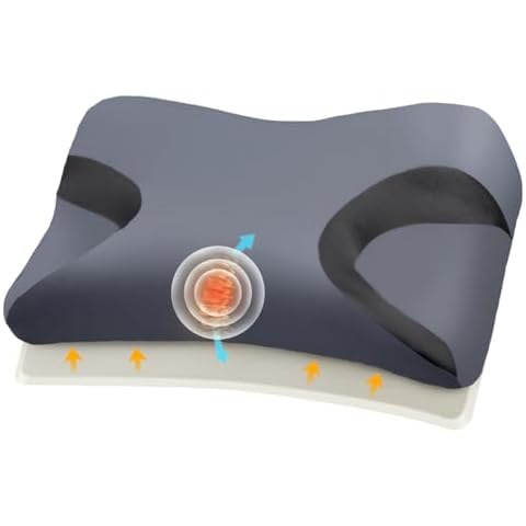 IKSTAR 5.0 CPAP Pillow for Side Sleeper - Adjustable Height/Neck Support - Memory Foam Pillow Suitable for All CPAP Mask Users-Ideal for Side Back Sleeper-Reduce Air Leaks Cover