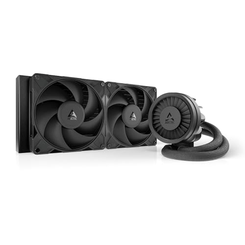 ARCTIC Liquid Freezer III Pro 280 – Refrigerador de CPU AIO, 2 x 140 mm Refrigeración por Agua, 38 mm Radiator, Bomba PWM, Ventilador VRM, AMD AM5/AM4, Intel LGA1851/1700 Marco de Contacto – Negro