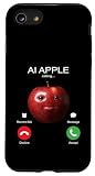 Ai apple meme calling | 面白い brainrot silly Gen z ai fruit スマホケース iPhone SE (2020) / 7 / 8 用