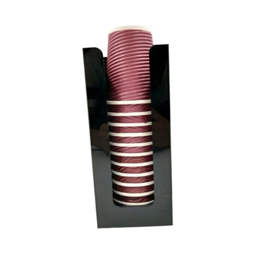 OUNONA Beverage Cup Dispenser Wall-Mounted Cup Dispenser Made of Hard Plastic Easy to Refill