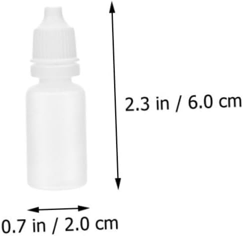 60pcs Empty Eye Dropper Bottles Travel Friendly Liquid Vials Leak Pe Material for Eye Drops Oils and Solvents Durable and Design