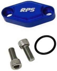 RacingPowerSports Billet ATV Parking Brake Block Off Plate - Compatible with Yamaha & Honda Blue