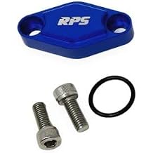 RacingPowerSports Billet ATV Parking Brake Block Off Plate - Compatible with Yamaha & Honda Blue