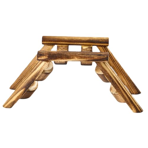 Milisten 1個 ハムスターのはしご橋 ぬいぐるみ グライダー ぶら下げはしごのおもちゃ モルモット ねずみ hamster ハムスター 木製の噛むはしごのおもちゃ 曲げられるハムスターはしご