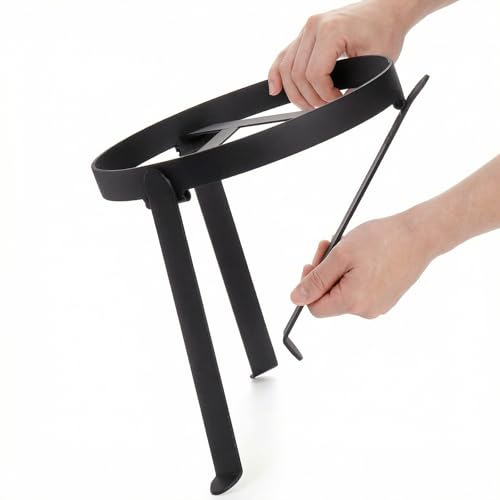 Elsjoy Campfire Tripod, Folding Camping Tripod Grill Open Fire Cooking Stand, Heavy-Duty Tripod Stand for Cast Iron Dutch Oven, Campfire Cooking - Image 5